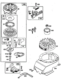Rewind Starter Magneto Assembly parts for Briggs & Stratton Lawn & Garden Engine 124702-3153-01 (315301 - 315301) from AppliancePartsPros.com