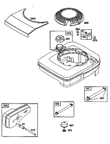 Fuel Tank Assembly parts for Briggs & Stratton Lawn & Garden Engine 124702-3153-01 (315301 - 315301) from AppliancePartsPros.com