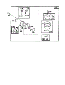 Carburetor parts for Briggs & Stratton Lawn & Garden Engine 124800 TO 124899 (3201-3246) from AppliancePartsPros.com
