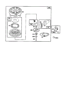 Starter-Rewind parts for Briggs & Stratton Lawn & Garden Engine 124800 TO 124899 (3401-3440) from AppliancePartsPros.com