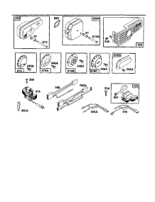 Muffler-Exhaust parts for Briggs & Stratton Lawn & Garden Engine 124800 TO 124899 (3401-3440) from AppliancePartsPros.com