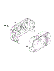 Exhaust parts for Briggs & Stratton Lawn & Garden Engine 124P02-0009-F1 from AppliancePartsPros.com