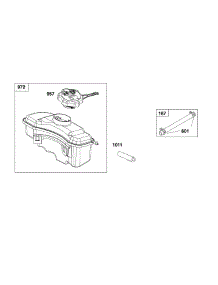 Fuel Supply parts for Briggs & Stratton Lawn & Garden Engine 124P02-0009-F1 from AppliancePartsPros.com