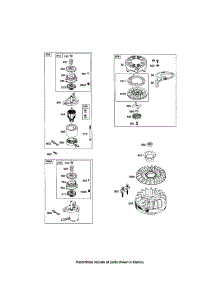 Motor-Starter / Starter-Rewind parts for Briggs & Stratton Lawn & Garden Engine 124T00 (0101-4305) from AppliancePartsPros.com