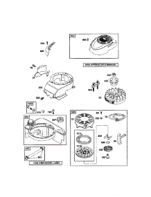 Rewind Starter / Blower Housing parts for Briggs & Stratton Lawn & Garden Engine 124T02-0853-EA from AppliancePartsPros.com