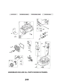 Cylinder / Crankshaft / Sump parts for Briggs & Stratton Lawn & Garden Engine 124T02-1227-EA from AppliancePartsPros.com