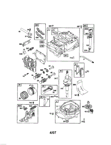 Cylinder / Crankshaft / Sump parts for Briggs & Stratton Lawn & Garden Engine 124T02-3773-EA from AppliancePartsPros.com