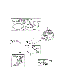 Short Block / Gasket Set parts for Briggs & Stratton Lawn & Garden Engine 124T02-3847-EA from AppliancePartsPros.com