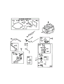 Short Block / Motor Starter parts for Briggs & Stratton Lawn & Garden Engine 124T05-0774-EA from AppliancePartsPros.com