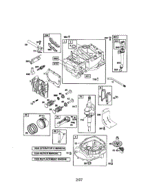 Cylinder / Crankshaft / Crankcase parts for Briggs & Stratton Lawn & Garden Engine 124T05-3774-EA from AppliancePartsPros.com
