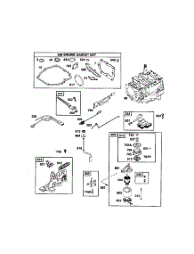 Short Block / Starter Motor parts for Briggs & Stratton Lawn & Garden Engine 124T05-3774-EA from AppliancePartsPros.com
