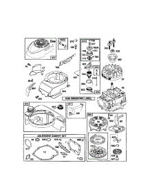 Rewind Starter / Blower Housing parts for Briggs & Stratton Lawn & Garden Engine 124T05-3848-EA from AppliancePartsPros.com
