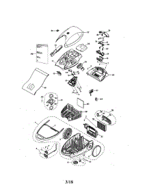 Vacuum Cleaner Body parts for Kenmore Canister Vacuum 125.21814610 (12521814610, 125 21814610) from AppliancePartsPros.com
