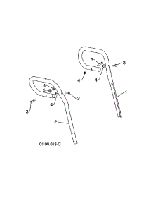 Loop Handles parts for Poulan Gas Snowblower 12527HVX-96195001800 from AppliancePartsPros.com