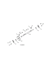 Axle & Shaft parts for Poulan Gas Snowblower 12527HVX-96195001800 from AppliancePartsPros.com
