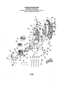Vacuum Cleaner Body parts for Kenmore Upright Vacuum 125.31220610 (12531220610, 125 31220610) from AppliancePartsPros.com