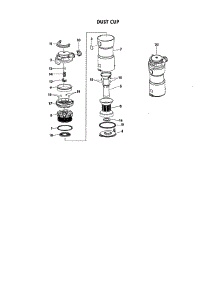 Dust Cup parts for Kenmore Upright Vacuum 125.31230610 (12531230610, 125 31230610) from AppliancePartsPros.com