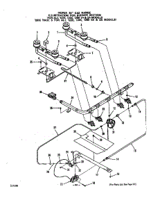 Burner parts for Roper Gas Range 1255*0A from AppliancePartsPros.com