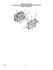 Oven Door parts for Roper Gas Range 1255*0A from AppliancePartsPros.com