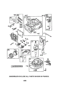 Cylinder / Crankshaft / Sump parts for Briggs & Stratton Lawn & Garden Engine 125T02-1045-B1 from AppliancePartsPros.com