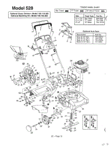 Main Frame Model 528 parts for Mtd Gas Walk-Behind Mower 126-478N788 from AppliancePartsPros.com