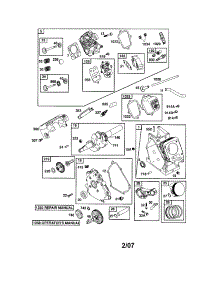 Cylinder / Crankshaft / Crankcase parts for Briggs & Stratton Lawn & Garden Engine 126302-0775-E1C from AppliancePartsPros.com