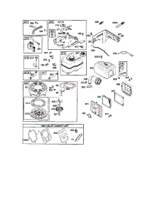 Rewind Starter / Fuel Tank parts for Briggs & Stratton Lawn & Garden Engine 126302-0776-E1C from AppliancePartsPros.com
