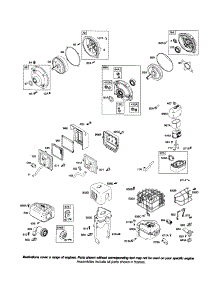 Gear Cover / Muffler Guard parts for Briggs & Stratton Lawn & Garden Engine 126312-0560-E1 from AppliancePartsPros.com