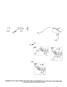 Bracket Control parts for Briggs & Stratton Lawn & Garden Engine 126600 (0100 THRU 0201) from AppliancePartsPros.com