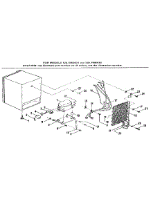 Unit Parts parts for Kenmore Refrigerator 126.7986021 (1267986021, 126 7986021) from AppliancePartsPros.com
