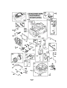 Cylinder / Crankshaft / Sump parts for Briggs & Stratton Lawn & Garden Engine 126T02-0709-EA from AppliancePartsPros.com