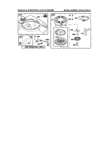 Rewind Starter / Fuel Tank parts for Briggs & Stratton Lawn & Garden Engine 126T02-0709-EA from AppliancePartsPros.com