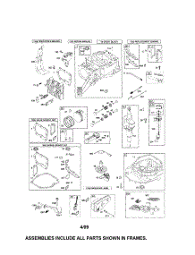 Cylinder / Crankshaft / Crankcase parts for Briggs & Stratton Lawn & Garden Engine 126T02-1184-EA from AppliancePartsPros.com