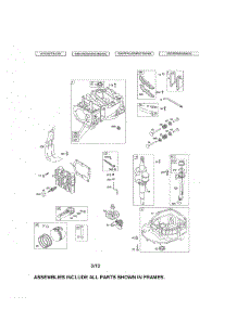 Cylinder / Crankshaft / Sump parts for Briggs & Stratton Lawn & Garden Engine 126T02-1225-EX from AppliancePartsPros.com
