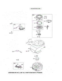 Rewind Starter / Blower Housing parts for Briggs & Stratton Lawn & Garden Engine 126T02-1225-EX from AppliancePartsPros.com
