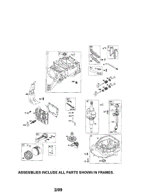 Cylinder / Crankshaft / Sump parts for Briggs & Stratton Lawn & Garden Engine 126T05-1252-EA from AppliancePartsPros.com