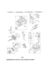 Cylinder / Crankshaft / Sump parts for Briggs & Stratton Lawn & Garden Engine 126T05-1252-EX from AppliancePartsPros.com