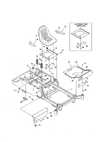 Kickplate / Seat Assembly parts for Craftsman Rear-Engine Riding Mower 12728875 from AppliancePartsPros.com