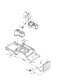 Fuel Tank / Bumper / Control Panel parts for Craftsman Rear-Engine Riding Mower 12728876 from AppliancePartsPros.com