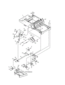 Deck Lift parts for Craftsman Rear-Engine Riding Mower 12728876 from AppliancePartsPros.com