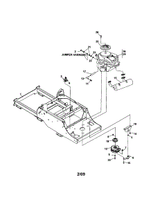 Frame - Engine / Clutch parts for Craftsman Rear-Engine Riding Mower 12728877 from AppliancePartsPros.com
