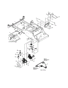 Transaxle parts for Craftsman Rear-Engine Riding Mower 12728877 from AppliancePartsPros.com