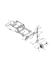 Caster parts for Craftsman Rear-Engine Riding Mower 12728877 from AppliancePartsPros.com