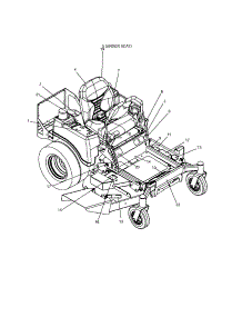 Decals-Power Unit parts for Craftsman Rear-Engine Riding Mower 12728877 from AppliancePartsPros.com