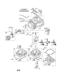Cylinder / Crankshaft parts for Briggs & Stratton Lawn & Garden Engine 128600 (0100-0224) from AppliancePartsPros.com