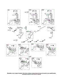 Bracket, Control parts for Briggs & Stratton Lawn & Garden Engine 128600 (0100-0264) from AppliancePartsPros.com