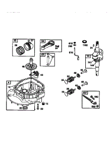 Engine Sump And Crankshaft parts for Briggs & Stratton Lawn & Garden Engine 128812-2393-A1 from AppliancePartsPros.com