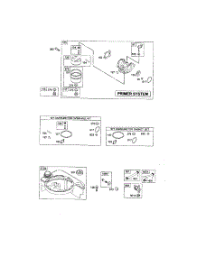Carburetor / Fuel Tank parts for Briggs & Stratton Lawn & Garden Engine 129H00 (0005-0185) from AppliancePartsPros.com