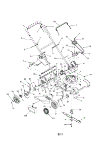 Handle / Wheels parts for Mtd Gas Walk-Behind Mower 12A-289W722 from AppliancePartsPros.com