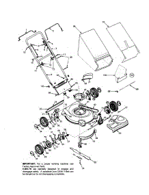 Handle / Rear Discharge Deck / Grass Bag parts for Mtd Gas Walk-Behind Mower 12A-445E452 from AppliancePartsPros.com
